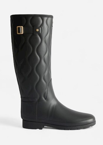 Hunter Wellington Yeni Sezon Siyah Kadın Çizme - Görsel 2