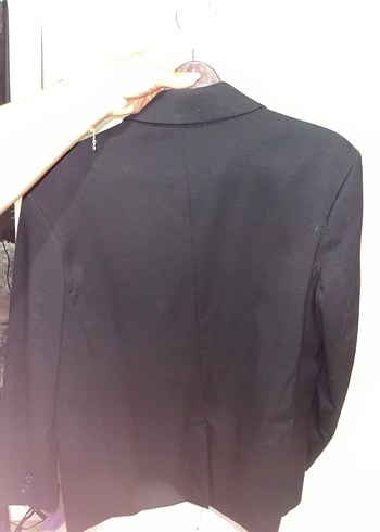 Siyah Düğmeli Kadın Blazer Ceket - Görsel 3