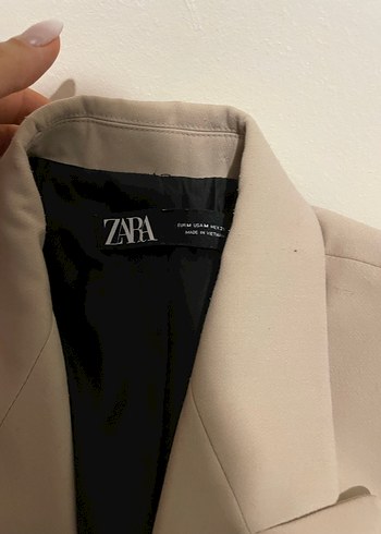 Zara krem rengi blazer - Görsel 2