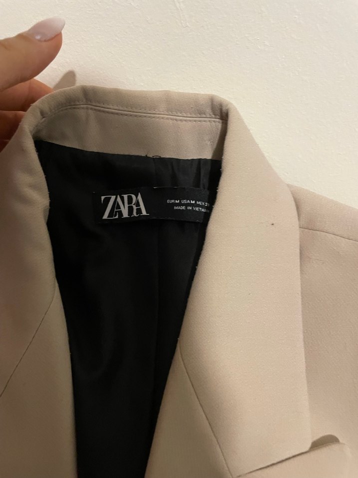 Zara krem rengi blazer - Görsel 2