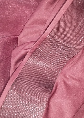 bordo karolin kumaş tesettür abiye - Görsel 5