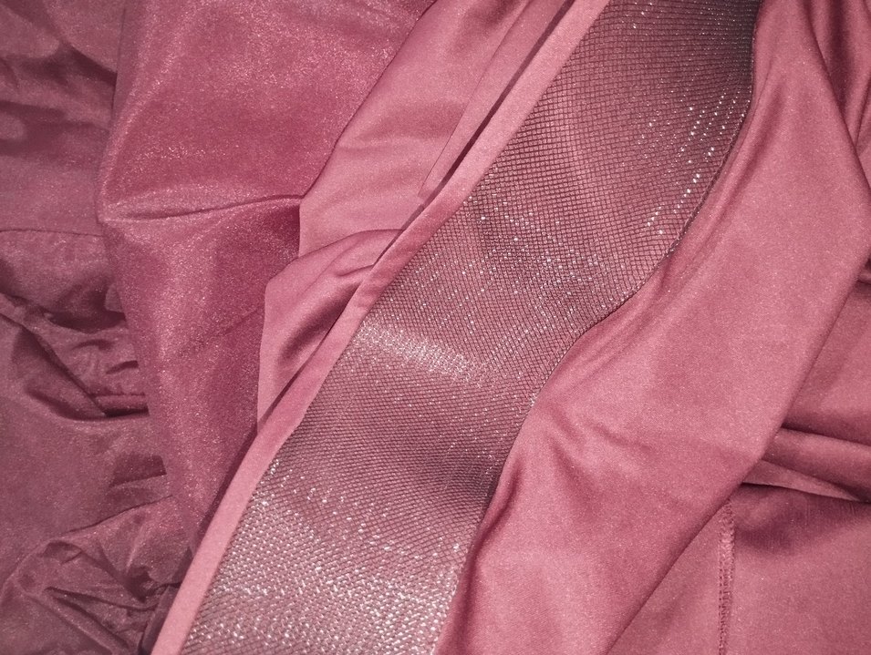 bordo karolin kumaş tesettür abiye - Görsel 5