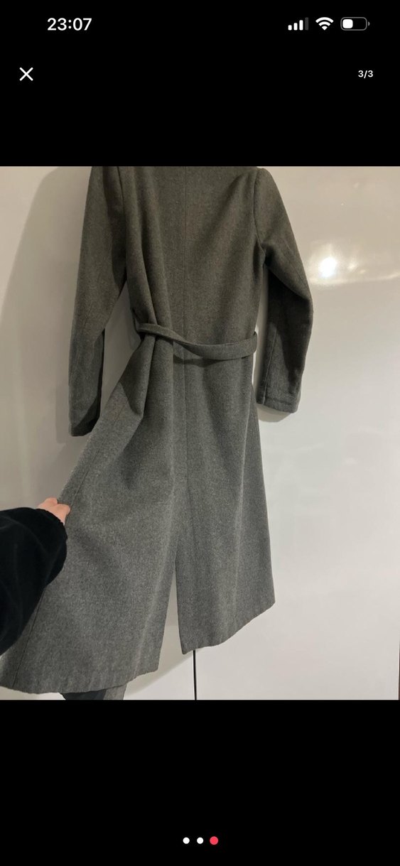 Kemerli Antrasit Uzun Kaban - Görsel 3