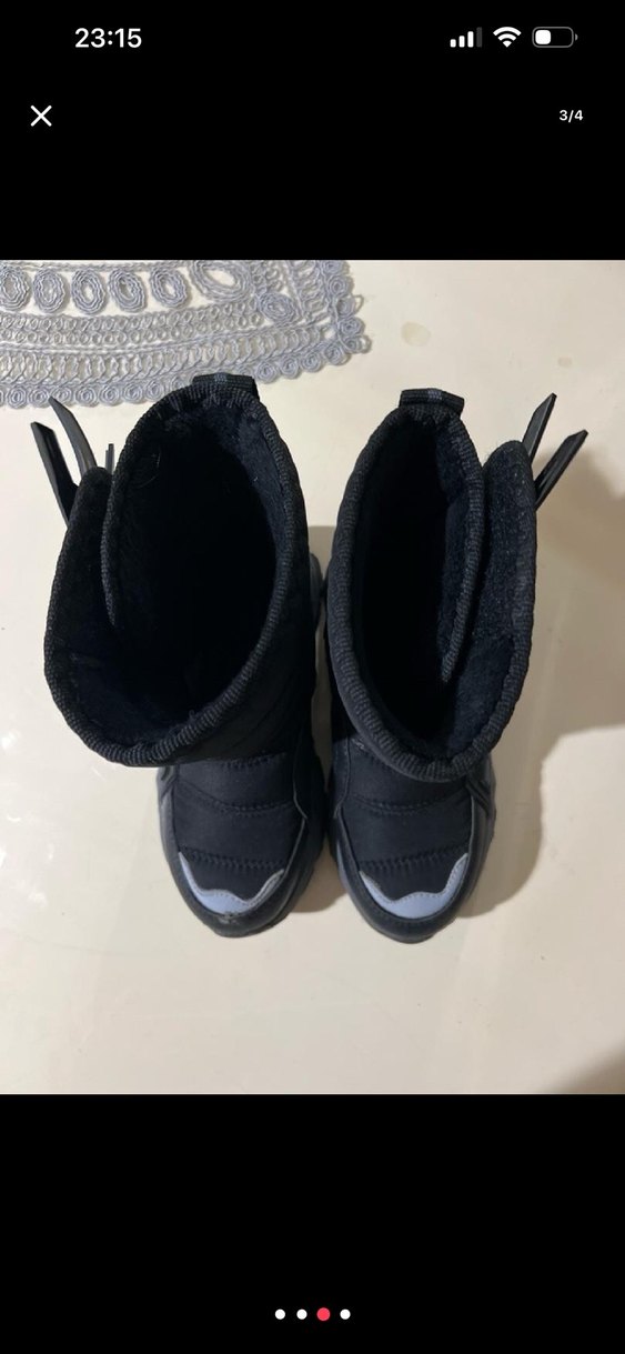 Erkek Çocuk Siyah Kaymaz Kauçuk Bot - Görsel 3