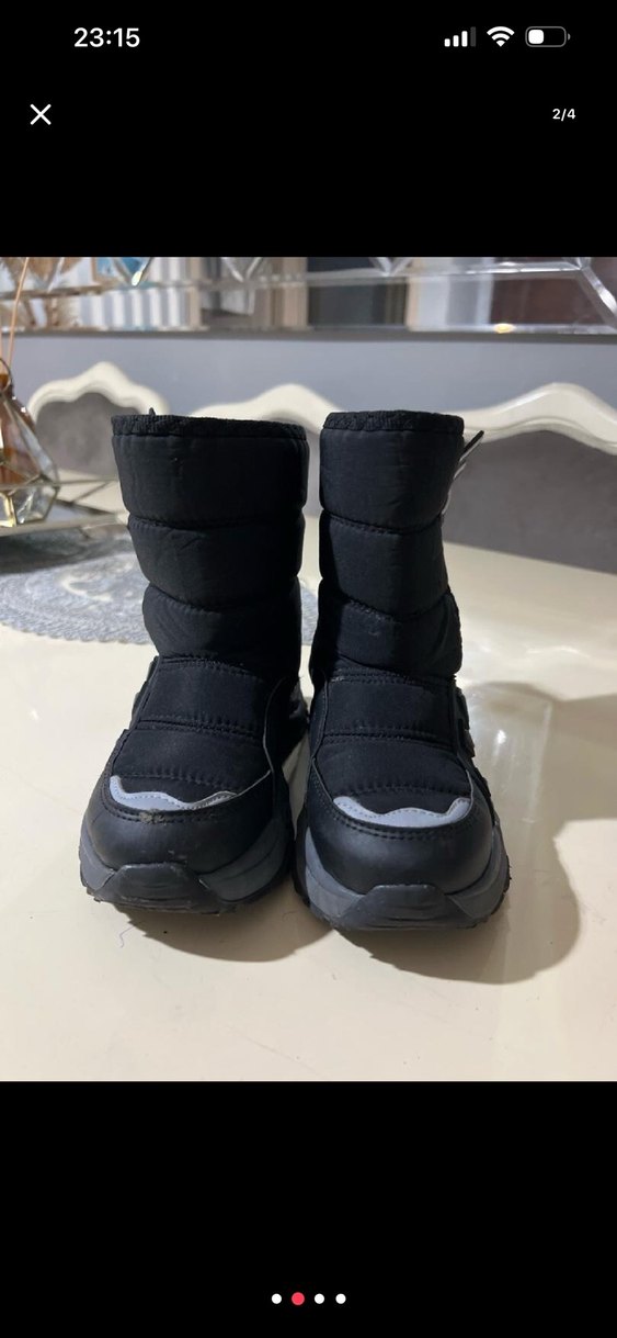 Erkek Çocuk Siyah Kaymaz Kauçuk Bot - Görsel 2