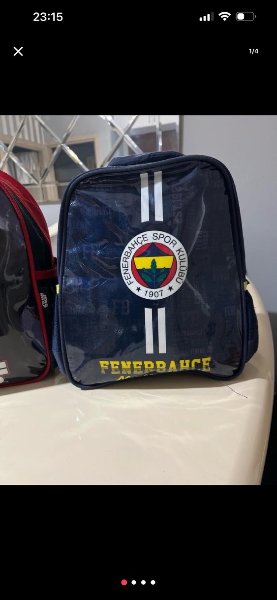 Kırmızı Siyah Çocuk Okul Çantası - Görsel 4