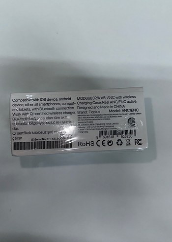 Beyaz Dokunmatik Kontrol Kablosuz Kulaklık - Görsel 2