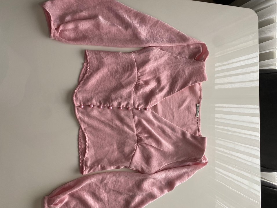 Kadın Saten Pembe gömlek - Görsel 3