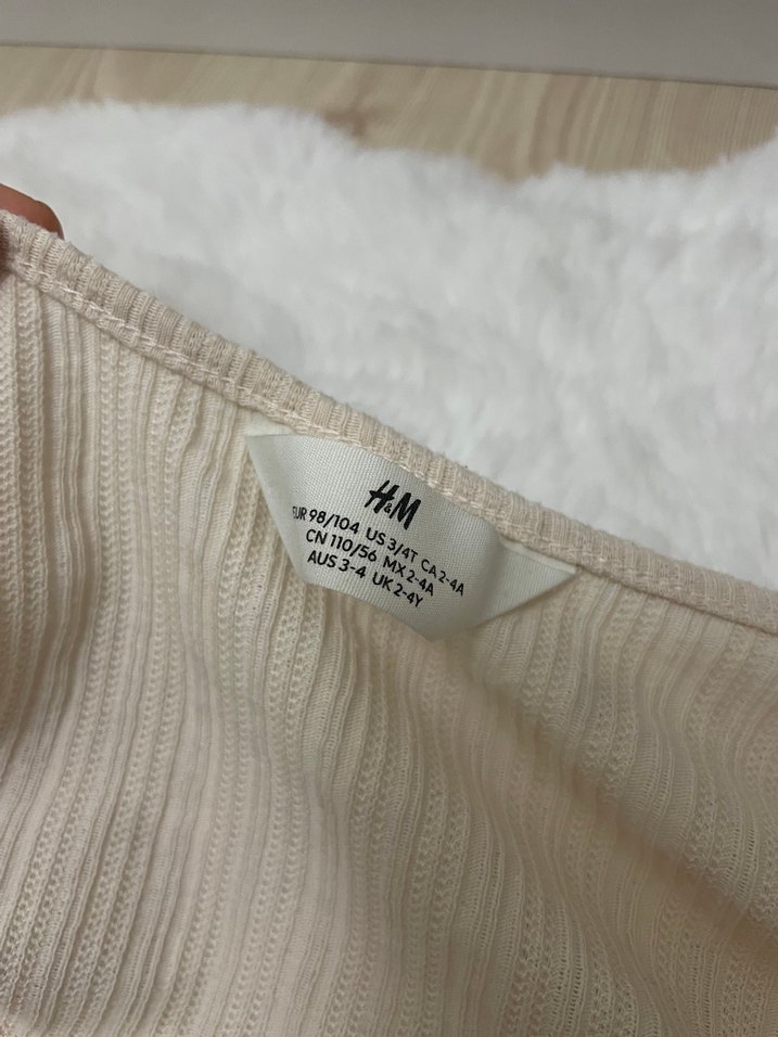 Kız Çocuk Bej bluz hırka takım - Görsel 4