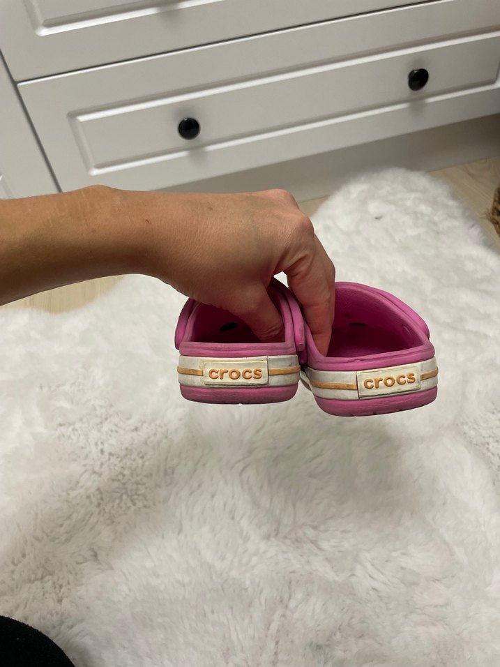 Kız Çocuk Pembe crocs terlik - Görsel 5