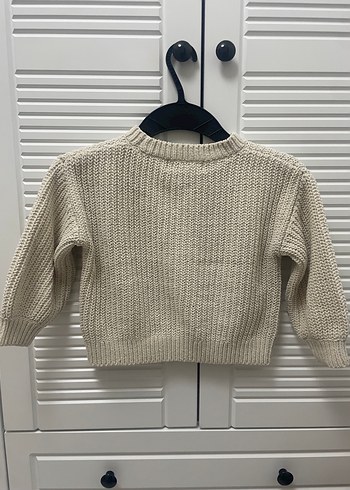 Bej Çocuk Örgü Kazak - Görsel 4