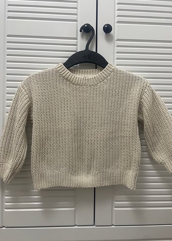 Bej Çocuk Örgü Kazak - Görsel 2