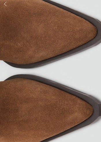 Kahverengi Süet Kadın Topuklu Bot - Görsel 3