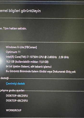Siyah Acer Laptop - Görsel 8