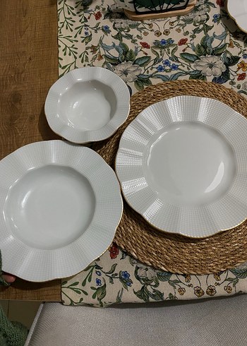 kütahya porselen  hic kullanilmamis 6 kisilik yemek takımı - Görsel 4