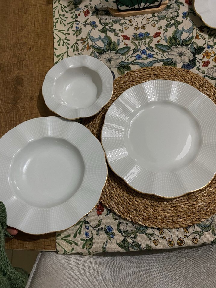 kütahya porselen  hic kullanilmamis 6 kisilik yemek takımı - Görsel 4