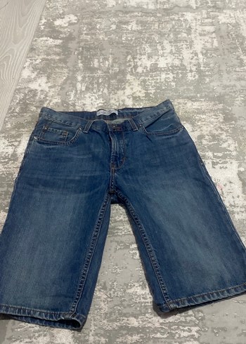 LC Waikiki Koyu Mavi Denim Bermuda Sort
