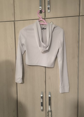 Bej Uzun Kollu Basic Sweatshirt - Görsel 2