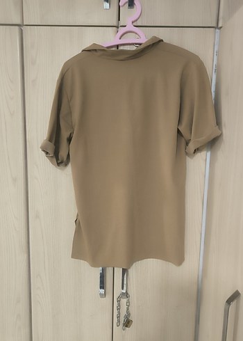 Bej Kısa Kollu Kadın Takımı - Görsel 2