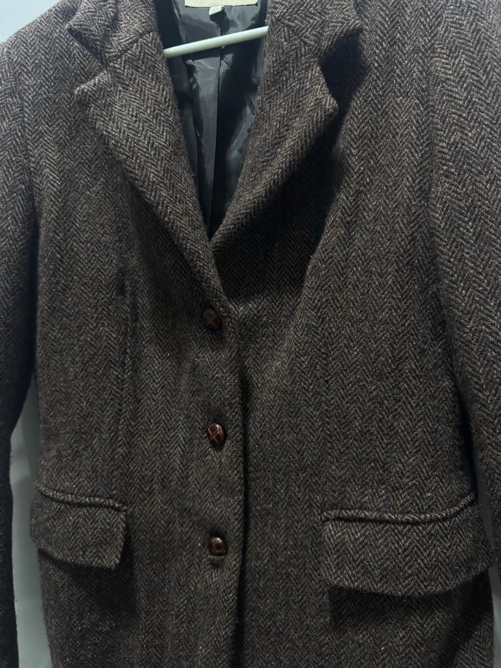 Kahverengi Düğmeli Kadın Blazer Ceket - Görsel 2