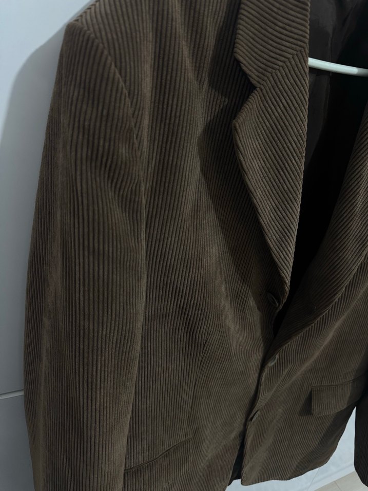 Düğmeli Kahverengi kadın Ceket - Görsel 3