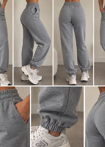 Diğer Gri Melanj Jogger Esofman Alti