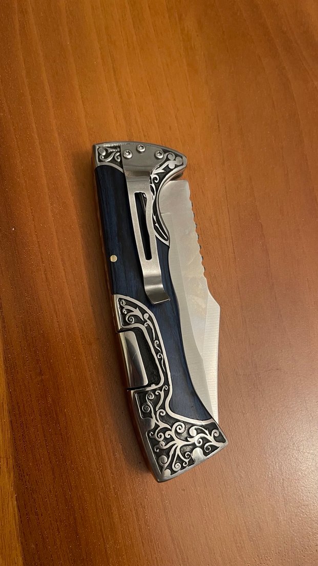 MTech Mavi Saplı Dekoratif Bıçak - Görsel 3