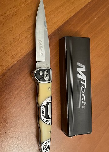 Bej Parlak Katlanabilir Cep Bıçağı MTECH - Görsel 3