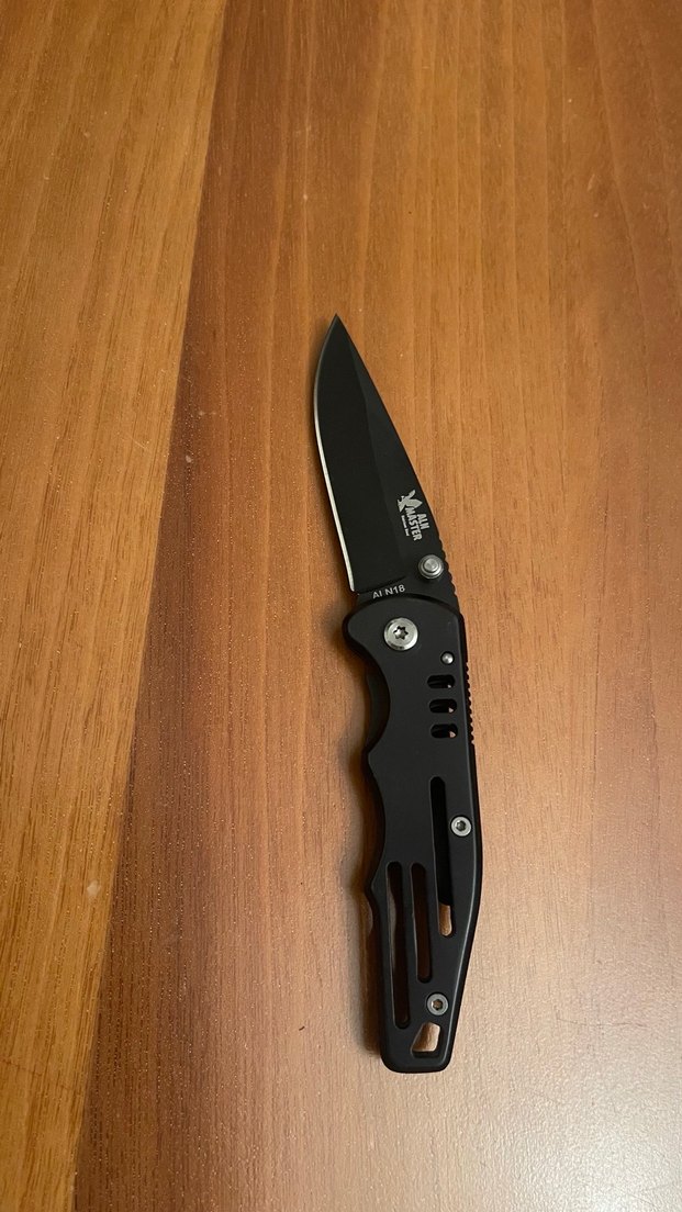 Katlanabilir Siyah Cep Bıçağı ALN MASTER - Görsel 3