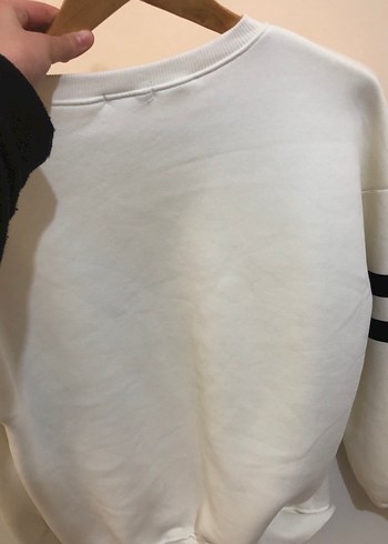 Pembe Baskılı Oversize Sweatshirt - Görsel 3