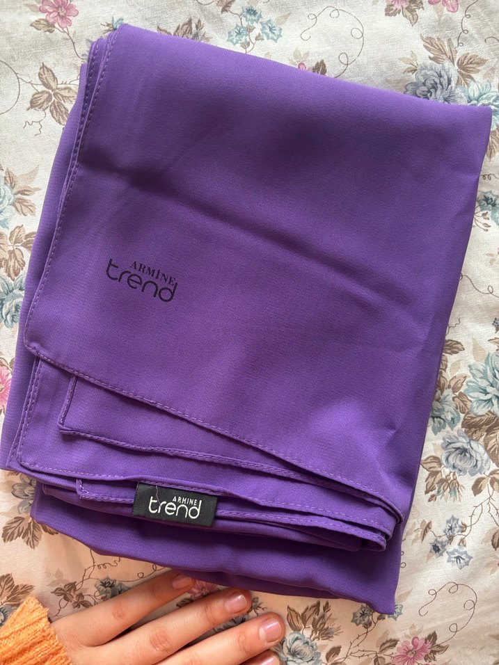 Kadın Mor Şal - Görsel 2