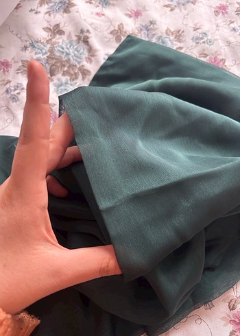 Yeşil janjan abiye şalı - Görsel 2