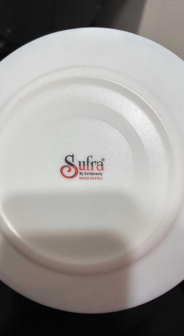 Gri Desenli Beyaz Tabak Seti - Görsel 3