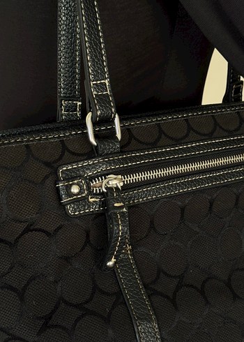 Siyah Vintage Çanta - Görsel 6