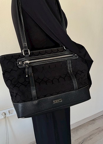 Siyah Vintage Çanta - Görsel 3