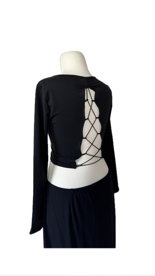 sırt dekolteli üst - Görsel 3