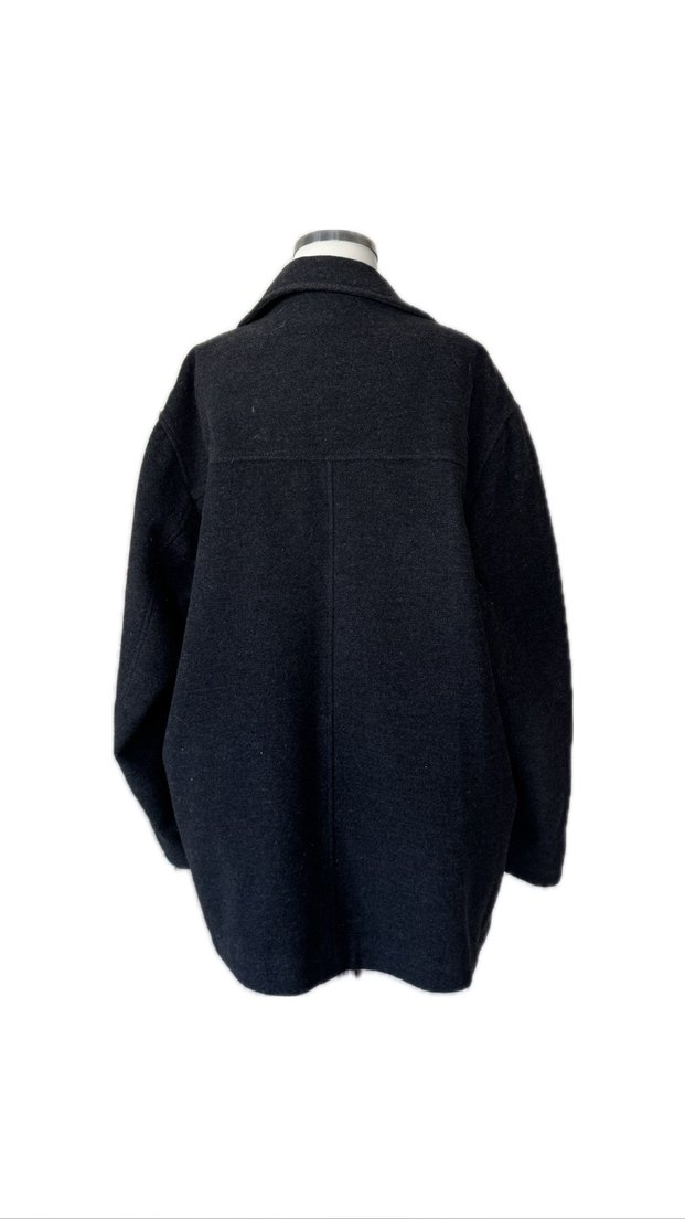 Gri Erkek Midi Boy Fermuarlı Ceket - Görsel 2