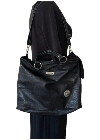 Siyah Deri Çanta - Görsel 2