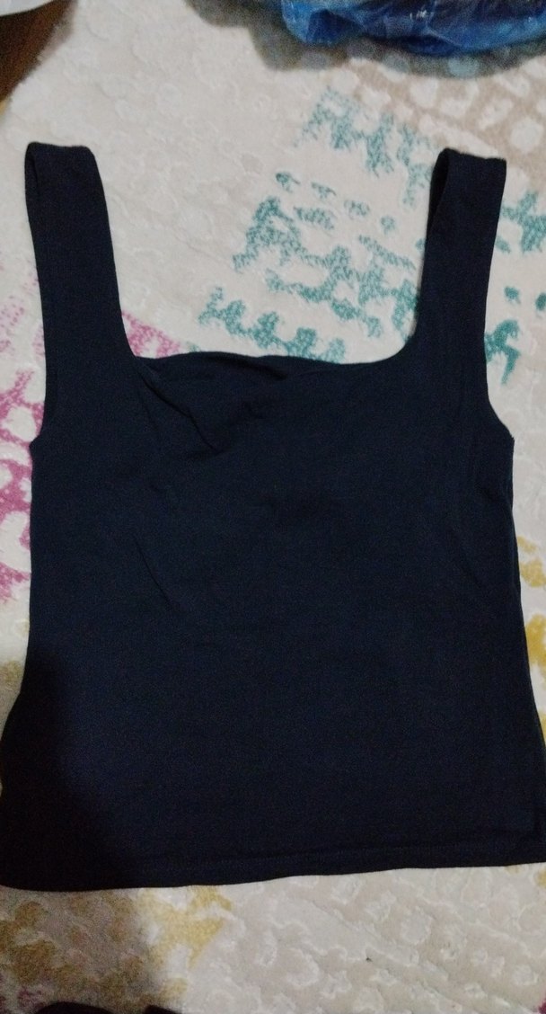 Kadın Lacivert Kare Yaka Atlet - Görsel 2