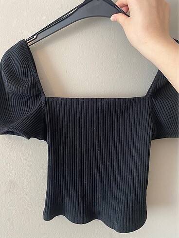 xs Beden siyah Renk H&M triko top
