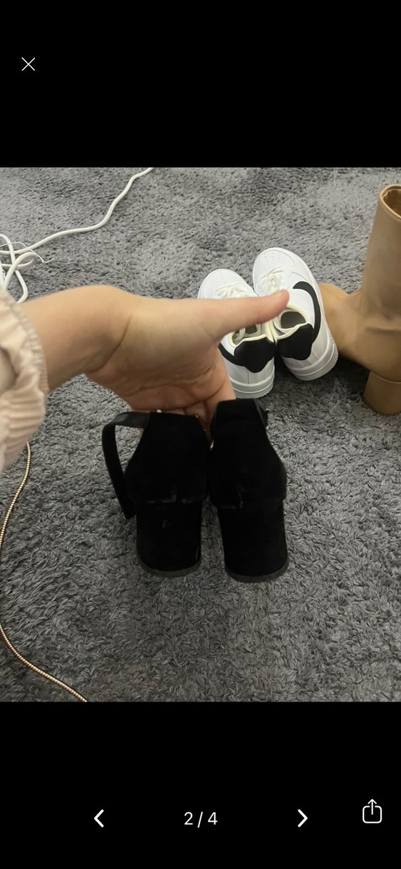 Siyah Bağcıklı İnce Topuklu Kadın Ayakkabı - Görsel 2