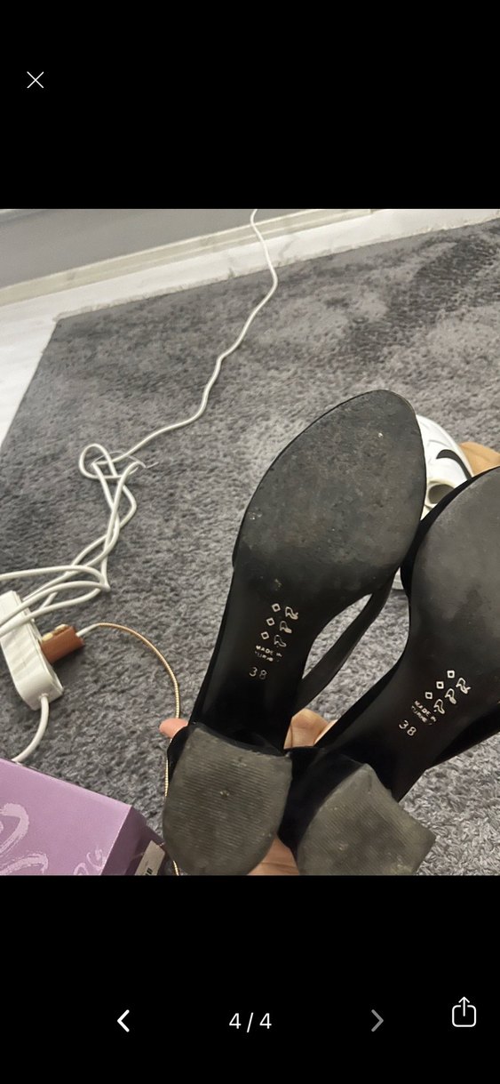 Siyah Bağcıklı İnce Topuklu Kadın Ayakkabı - Görsel 3