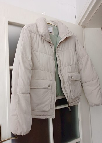 bej  renkli mont - Görsel 3