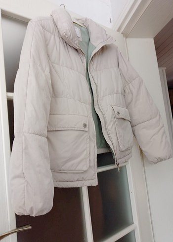 bej  renkli mont - Görsel 2