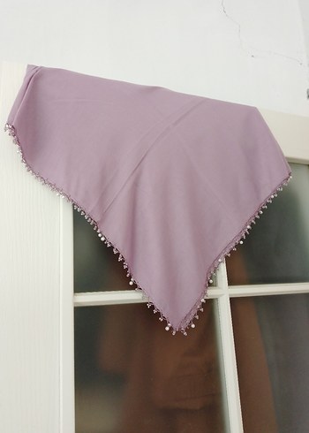 boncuklu yazma eşarp - Görsel 3