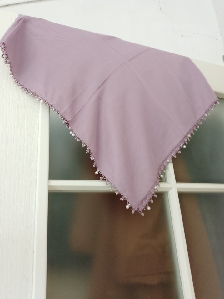 boncuklu yazma eşarp - Görsel 2