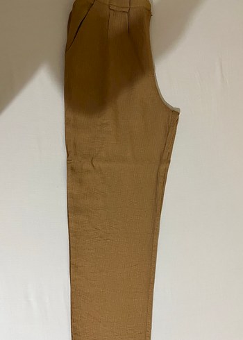 Suud collection camel dökümlü havuç kesim pantalon - Görsel 3