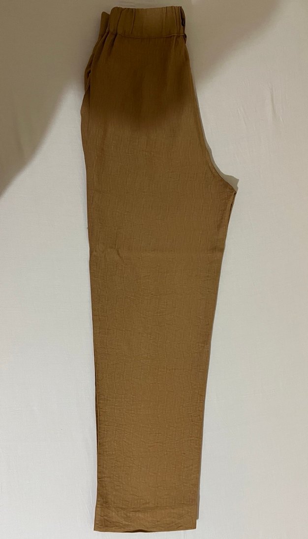 Suud collection camel dökümlü havuç kesim pantalon - Görsel 2