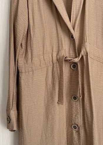 Bej Uzun Kadın Elbise - Görsel 3