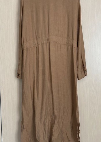 Bej Uzun Kadın Elbise - Görsel 2